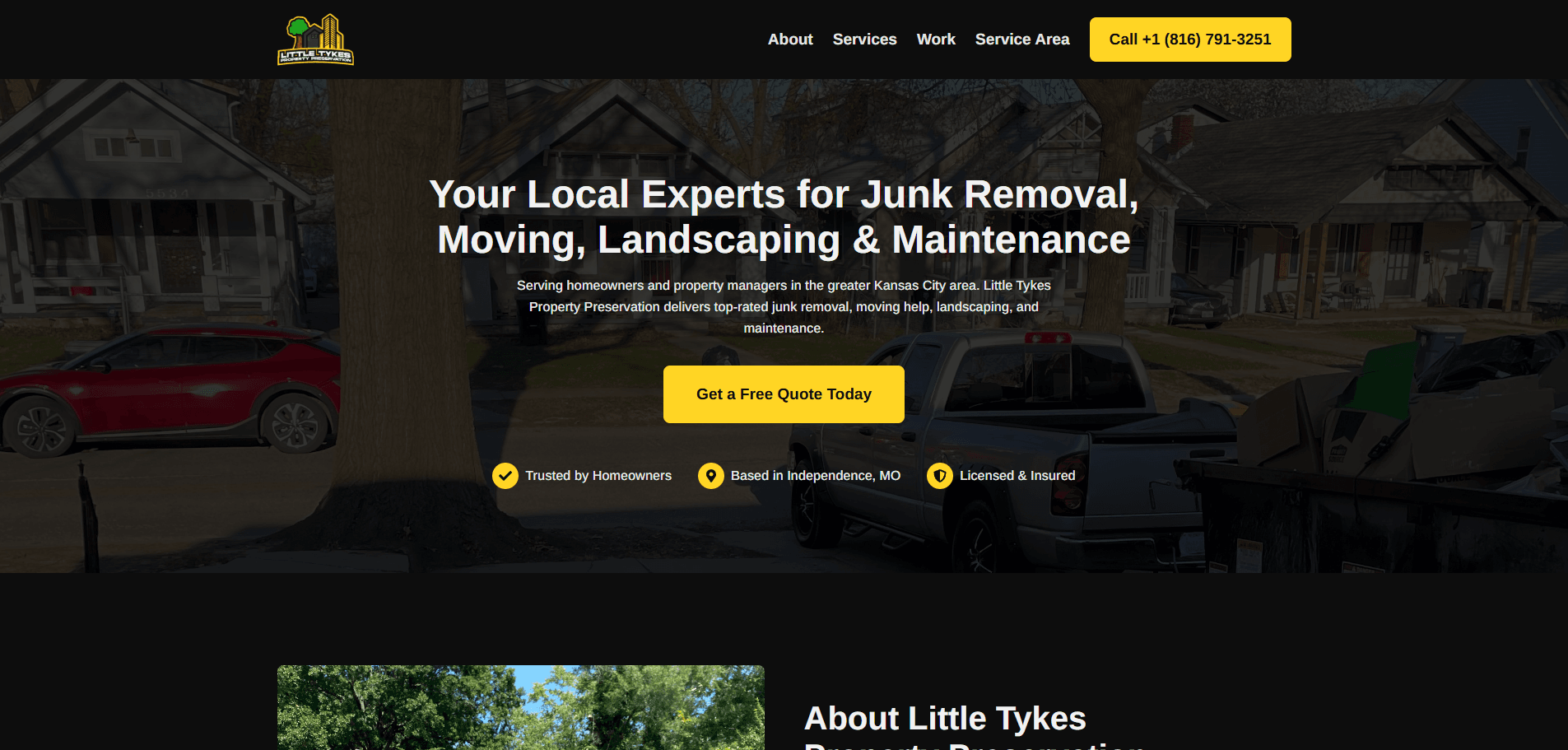 Property Preservation Landing Page preview